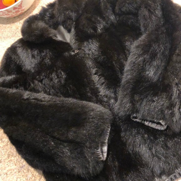 Vintage Reversible Fur and Leather Zip Up Jacket / Coat Women’s See Measurements - Picture 15 of 17